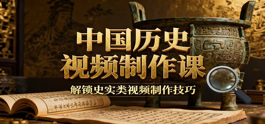 中国历史视频制作课:疆域地图集+参考文案+练习素材,解锁史实类视频制作技巧 - 轻创社