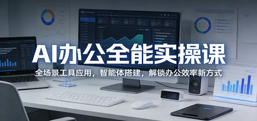 AI办公全能实操课：全场景工具应用，智能体搭建，解锁办公效率新方式 - 轻创社