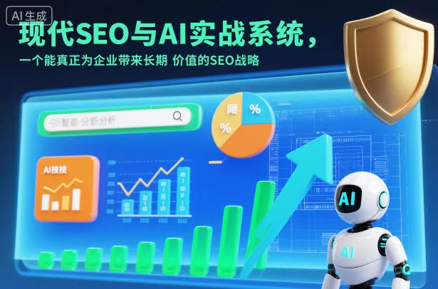 现代SEO与AI实战系统，一个能真正为企业带来长期价值的SEO战略(英语+中文字幕) - 轻创社
