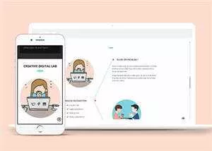 宽屏橙色产品展示企业源码模板下载 - 轻创社