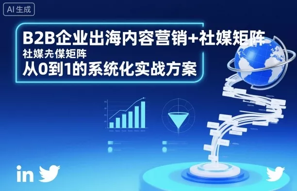 B2B企业出海内容营销+社媒矩阵，从0到1的系统化实战方案 - 轻创社