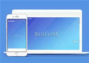 宽屏在线信息展示响应式网页模板下载 - 轻创社