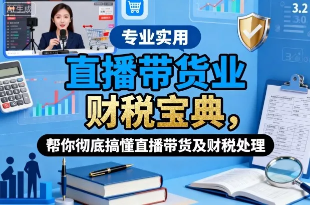 直播带货业财税宝典，帮你彻底搞懂直播带货及财税处理 - 轻创社