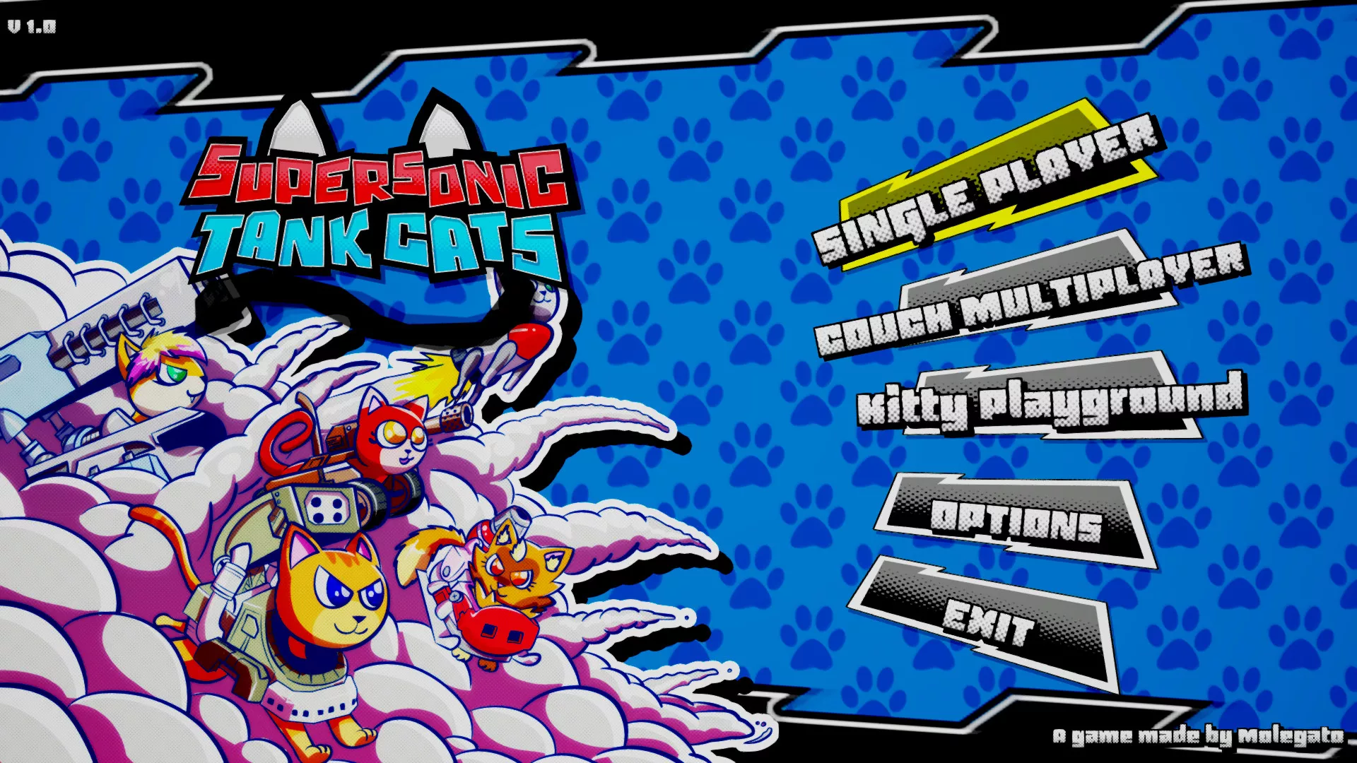 《超音速坦克猫 Supersonic Tank Cats》Switch英文版NSP下载 - 轻创社