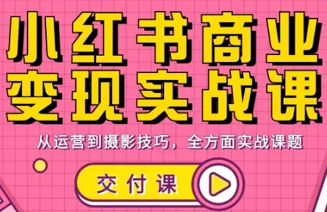 饭饭老师·小红书商业变现实战课 饭饭老师·小红书商业变现实战课