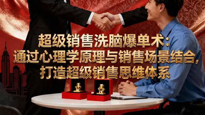超级销售洗脑爆单术：通过心理学原理与销售场景结合,打造超级销售思维体系 - 轻创社
