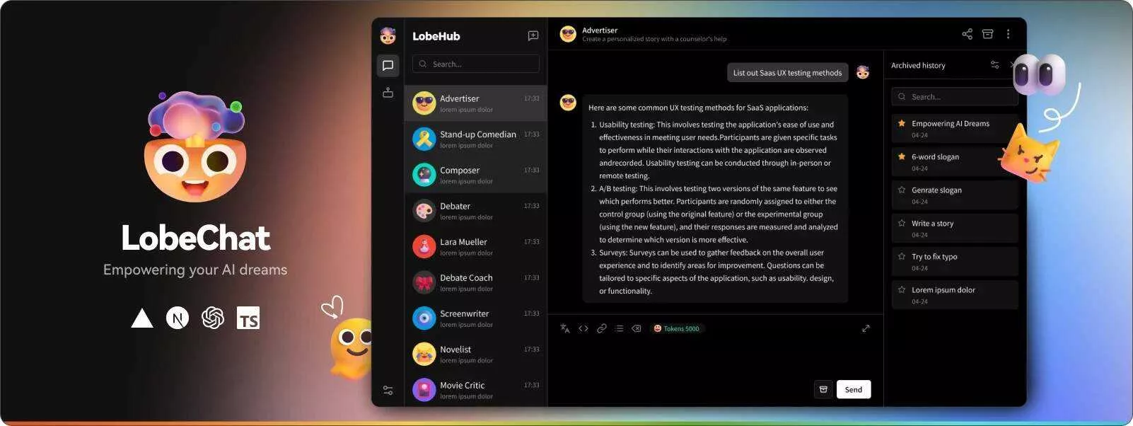 LobeChat 开源的的高性能 ChatGPT 网页应用程序 - 轻创社