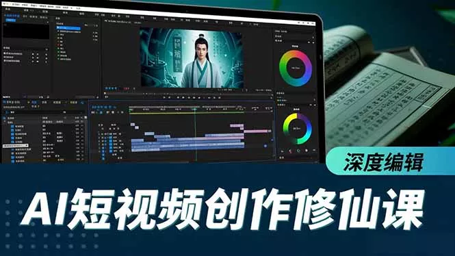 AI短视频创作修仙课，从炼气到金仙、爆款复刻、深度编辑，掌握全栈AI能力 - 轻创社