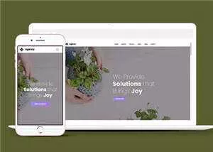 简约创意商业解决方案动态响应式网页模板下载 - 轻创社