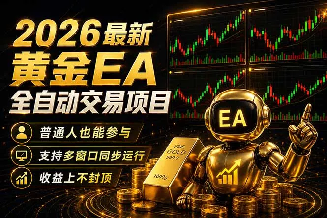 最新黄金EA量化赛道，全程自动执行，多窗口操作直接放大结果 - 轻创社