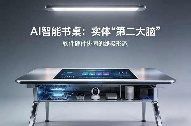 AI智能书桌搭建，构建你的实体“第二大脑”，软件硬件协同的终极形态 - 轻创社