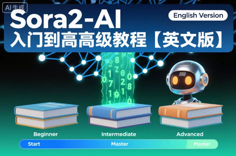 Sora2-AI入门到高级教程【英文版】 - 轻创社