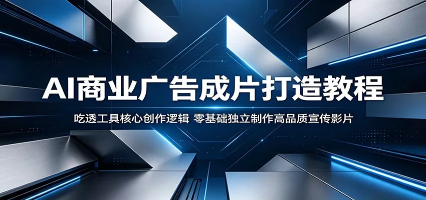 AI商业广告成片打造教程：吃透工具核心创作逻辑，零基础独立制作高品质宣传影片 - 轻创社