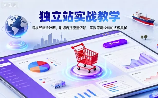 独立站实战教学，跨境经营全攻略，助您告别流量依赖，掌握跨境经营的终极奥 - 轻创社