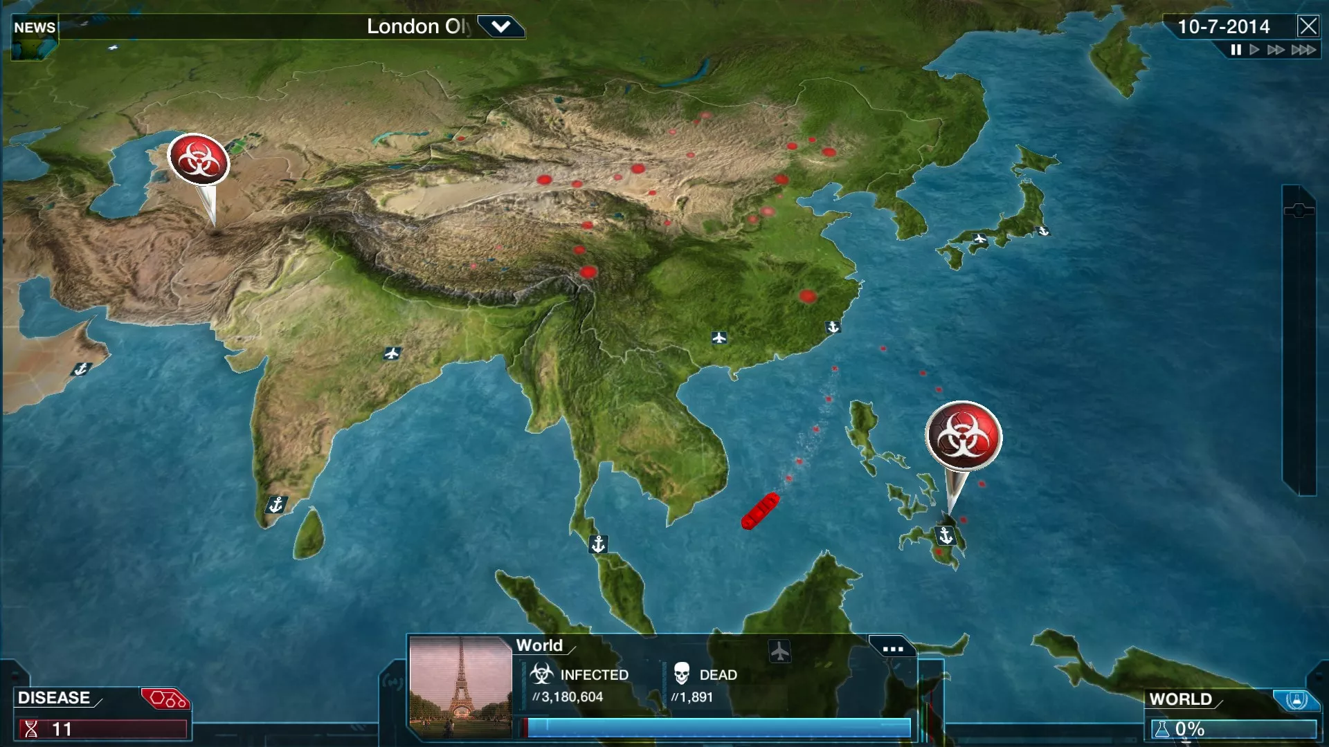 PC游戏《瘟疫公司：物竞天择/瘟疫公司：进化/Plague Inc: Evolved》中文+Build.21244809下载 - 轻创社