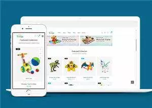 简约儿童玩具商店html模板下载 - 轻创社
