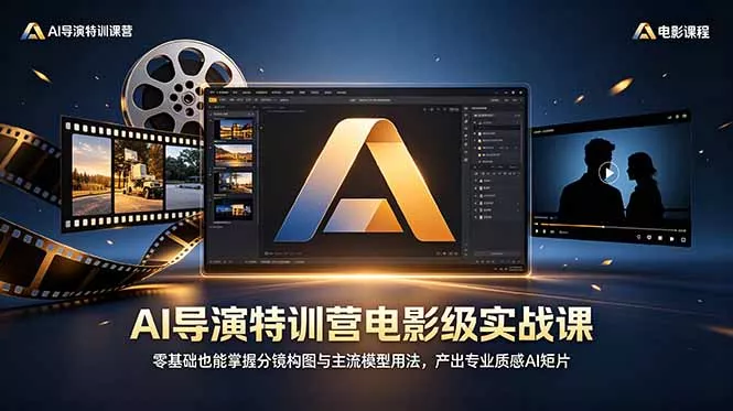 AI导演特训营电影级实战课，零基础也能掌握分镜构图与主流模型用法，产出专业质感AI短片 - 轻创社