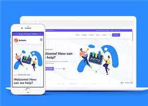 数字信息管理企业网站模板下载 - 轻创社