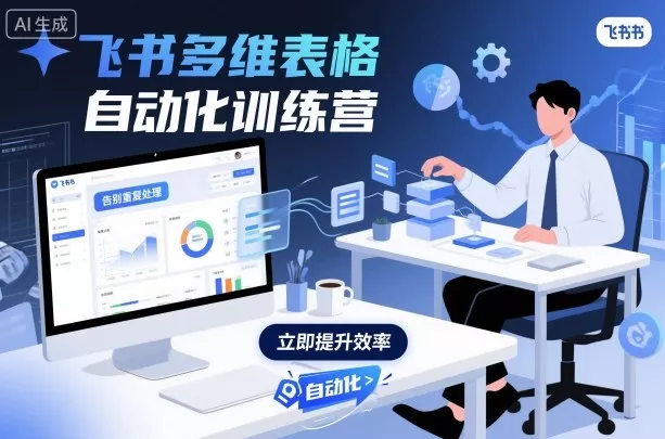 飞书多维表格自动化训练营，手把手教你告别重复处理，用多维表格开启高效办公新模式 - 轻创社