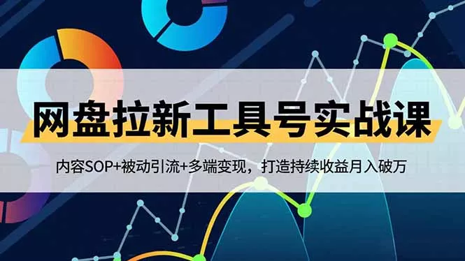 网盘拉新工具号实战课，内容SOP+被动引流+多端变现，打造持续收益月入破万 - 轻创社