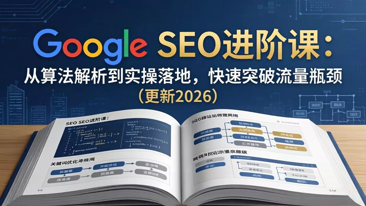 Google SEO进阶课：从算法解析到实操落地，快速突破流量瓶颈(更新2026 - 轻创社
