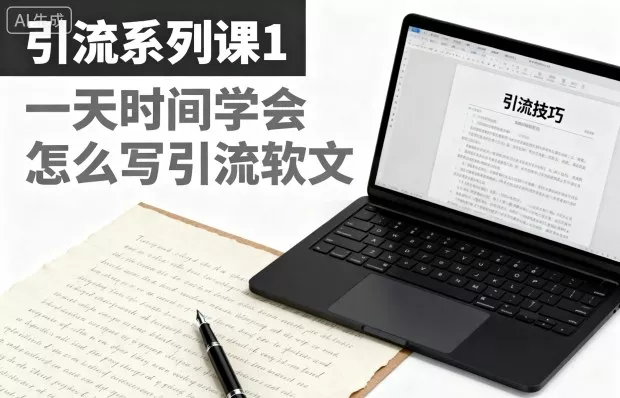 引流系列课1，一天时间学会怎么写引流软文 - 轻创社