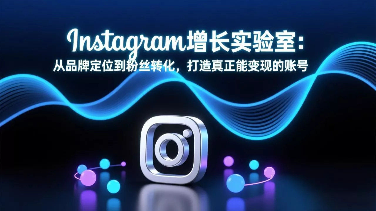 Instagram增长实验室：从品牌定位到粉丝转化，打造真正能变现的账号 - 轻创社
