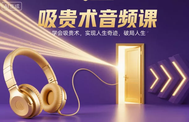 吸贵术音频课，学会吸贵术，实现人生奇迹，破局人生 - 轻创社