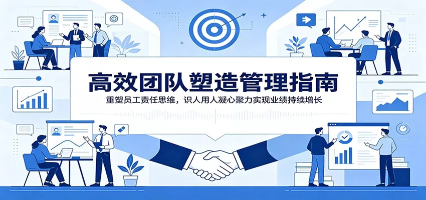 高效团队塑造管理指南：重塑员工责任思维，识人用人凝心聚力实现业绩持续增长 - 轻创社