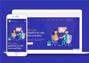 妇幼保健医疗服务网站模板下载 - 轻创社