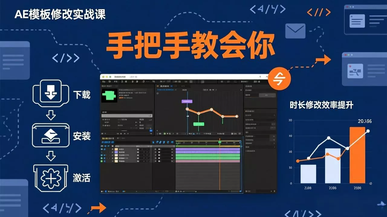 AE模板修改实战课从0到1,软件安装插件缺失跟踪时长修改全流程手把手教会你 AE模板修改实战课从0到1,软件安装插件缺失跟踪时长修改全流程手把手教会你