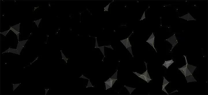 html5 canvas粒子组合三角形3D结构旋转动画特效 - 轻创社