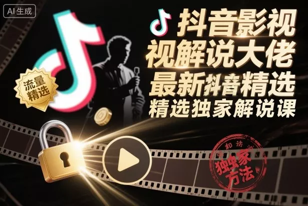 抖音影视解说大佬最新抖音进精选和独家方法,精选独家解说课(更新26年3月) 抖音影视解说大佬最新抖音进精选和独家方法,精选独家解说课(更新26年3月)