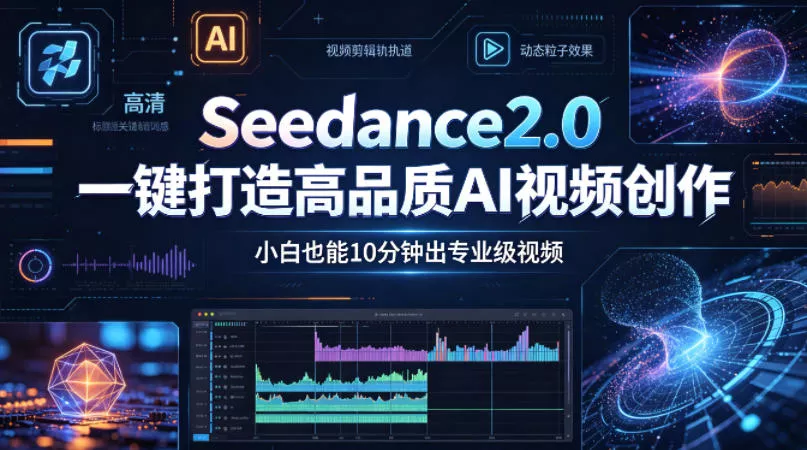 Seedance2.0一键打造高品质AI视频创作，小白也能10分钟出专业级视频 - 轻创社