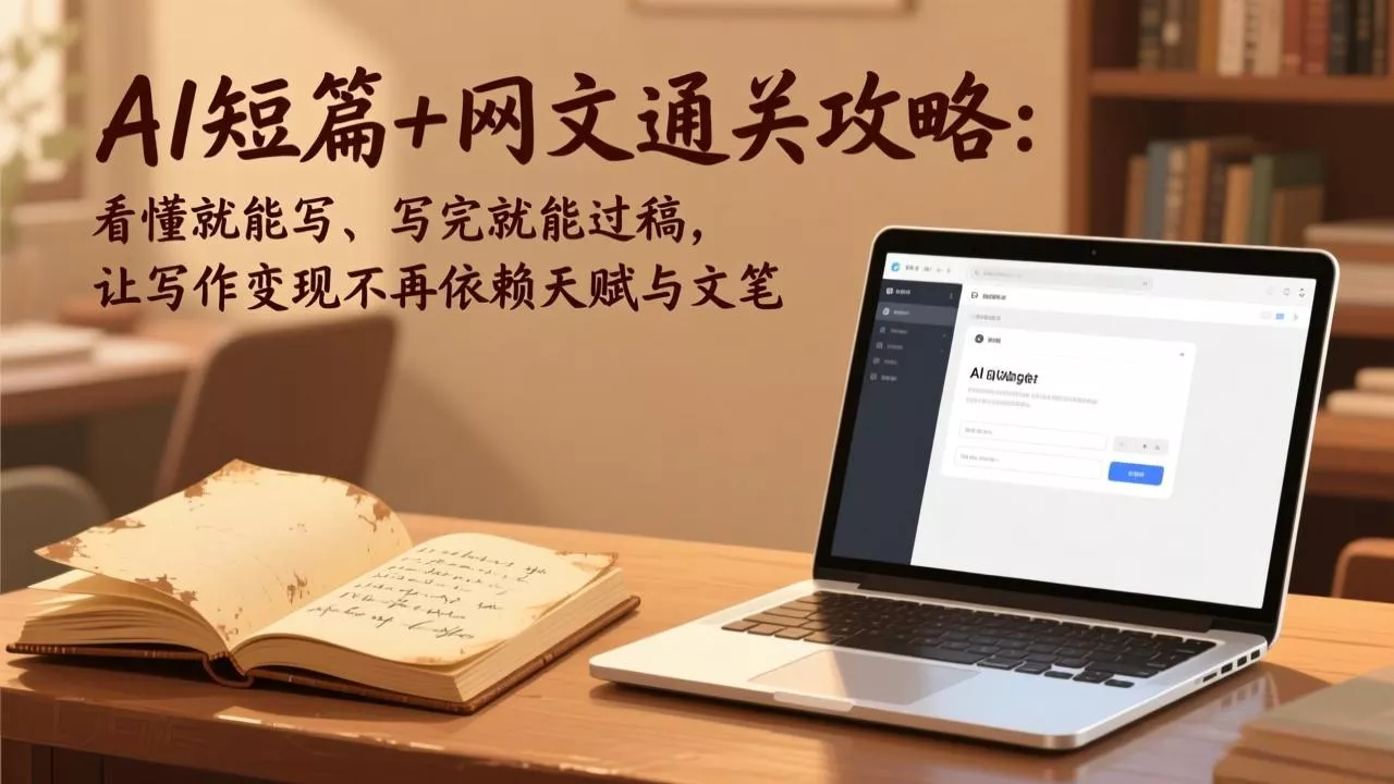 AI短篇+网文通关攻略-更新4月：看懂就能写、写完就能过稿，让写作变现不再依赖天赋与文笔 - 轻创社