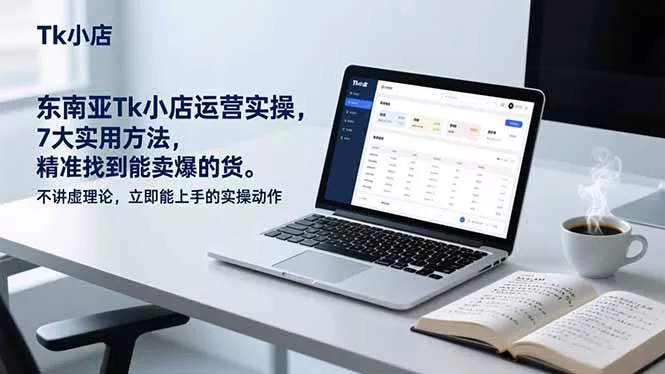 东南亚Tk小店运营实操，7大实用方法，精准找到能卖爆的货。不讲虚理论，立即能上手的实操动作 - 轻创社