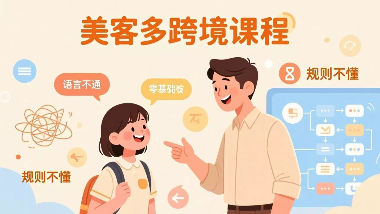 怕语言不通、怕不懂规则？零基础小白也能做的美客多跨境课，手把手带你美客多开店稳赚 - 轻创社