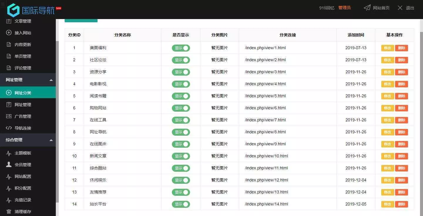 图片[2] - 918国际导航免费分享一款简洁模板+整站程序+数据打包 - 轻创社