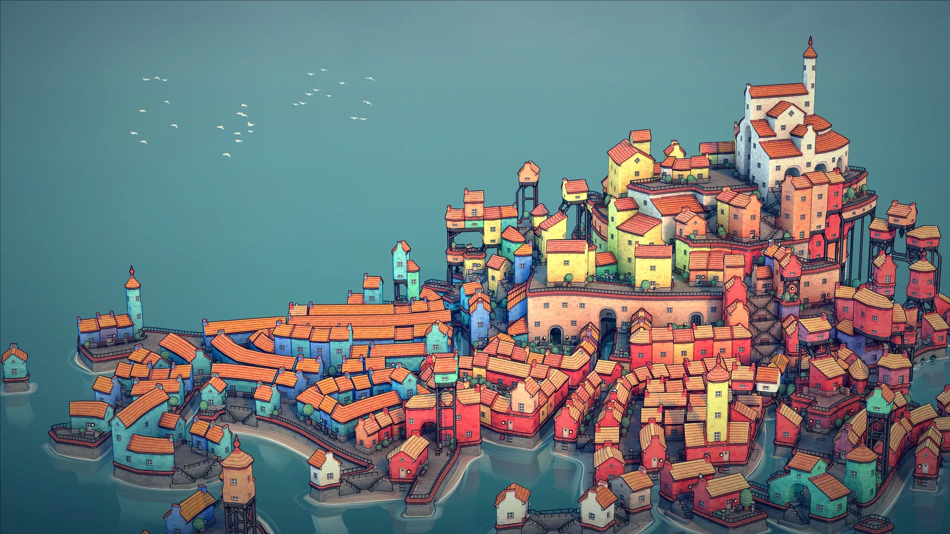 《城镇设计师 Townscaper》Switch中文版NSP下载 – 含1.0.1补丁 - 轻创社