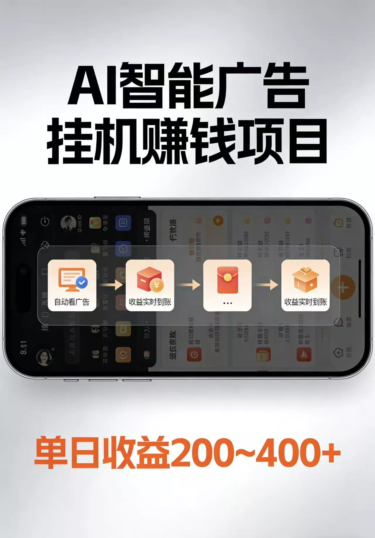 AI智能挂机看广告，每日稳定收益200-400+ - 轻创社