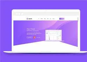 简约软件开发企业网站模板下载 - 轻创社