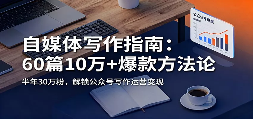 自媒体写作指南：60篇10万+爆款方法论，半年30万粉，解锁公众号写作运营变现 - 轻创社