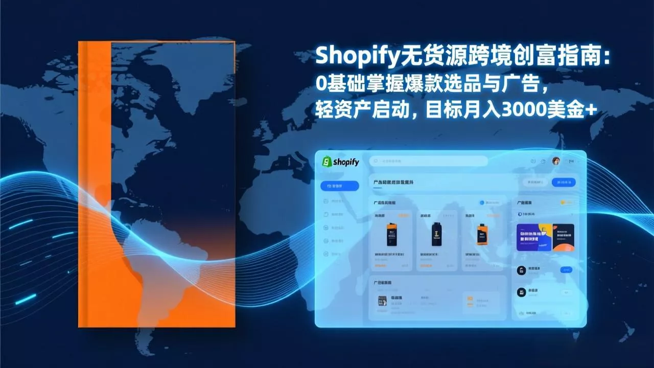 Shopify爆款打法实战：从选品到广告投放，复制爆款模型，驱动独立站月销售额破万刀 - 轻创社
