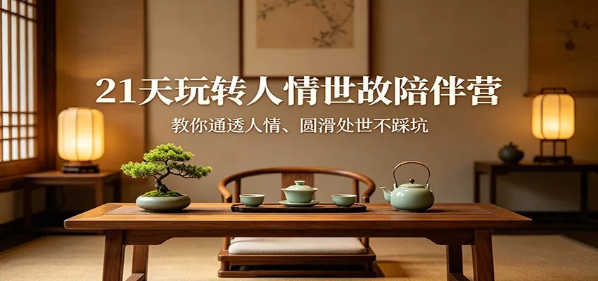 21天玩转人情世故陪伴营：教你通透人情、圆滑处世不踩坑 - 轻创社