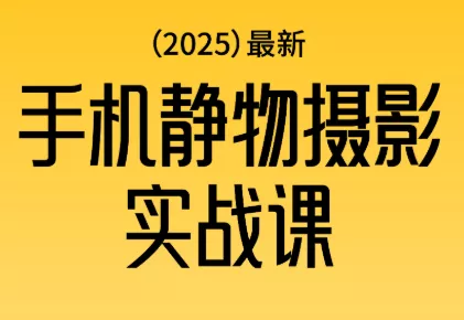 金老师·2025爆款手机静物摄影实战课 - 轻创社