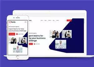 大气商业服务公司网站模板源码下载 - 轻创社