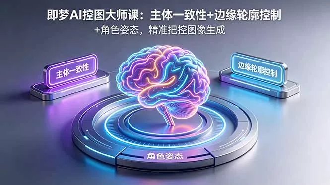 即梦AI控图大师课：主体一致性+边缘轮廓控制+角色姿态，精准把控图像生成 - 轻创社