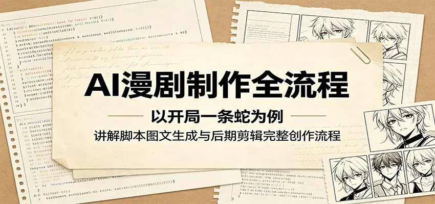 AI漫剧制作全流程：以开局一条蛇为例，讲解脚本图文生成与后期剪辑完整创作流程 - 轻创社