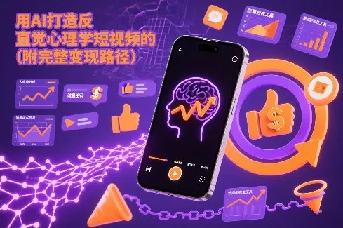 用AI打造“反直觉”心理学短视频的流量密码(附完整变现路径) - 轻创社
