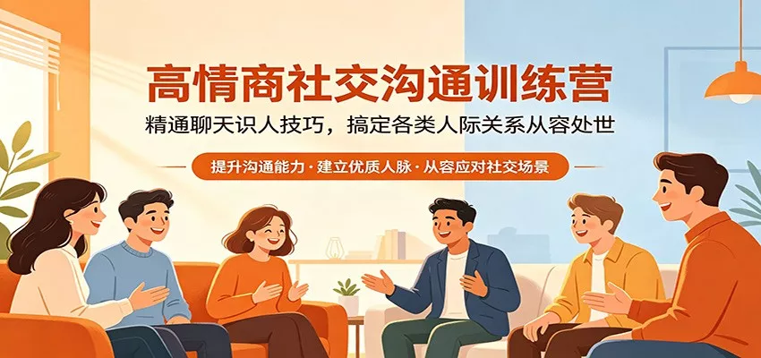 高情商社交沟通训练营：精通聊天识人技巧，搞定各类人际关系从容处世 - 轻创社